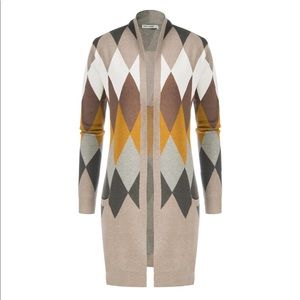 Essential Solid Open Front Long Knited Cardigan Sweater